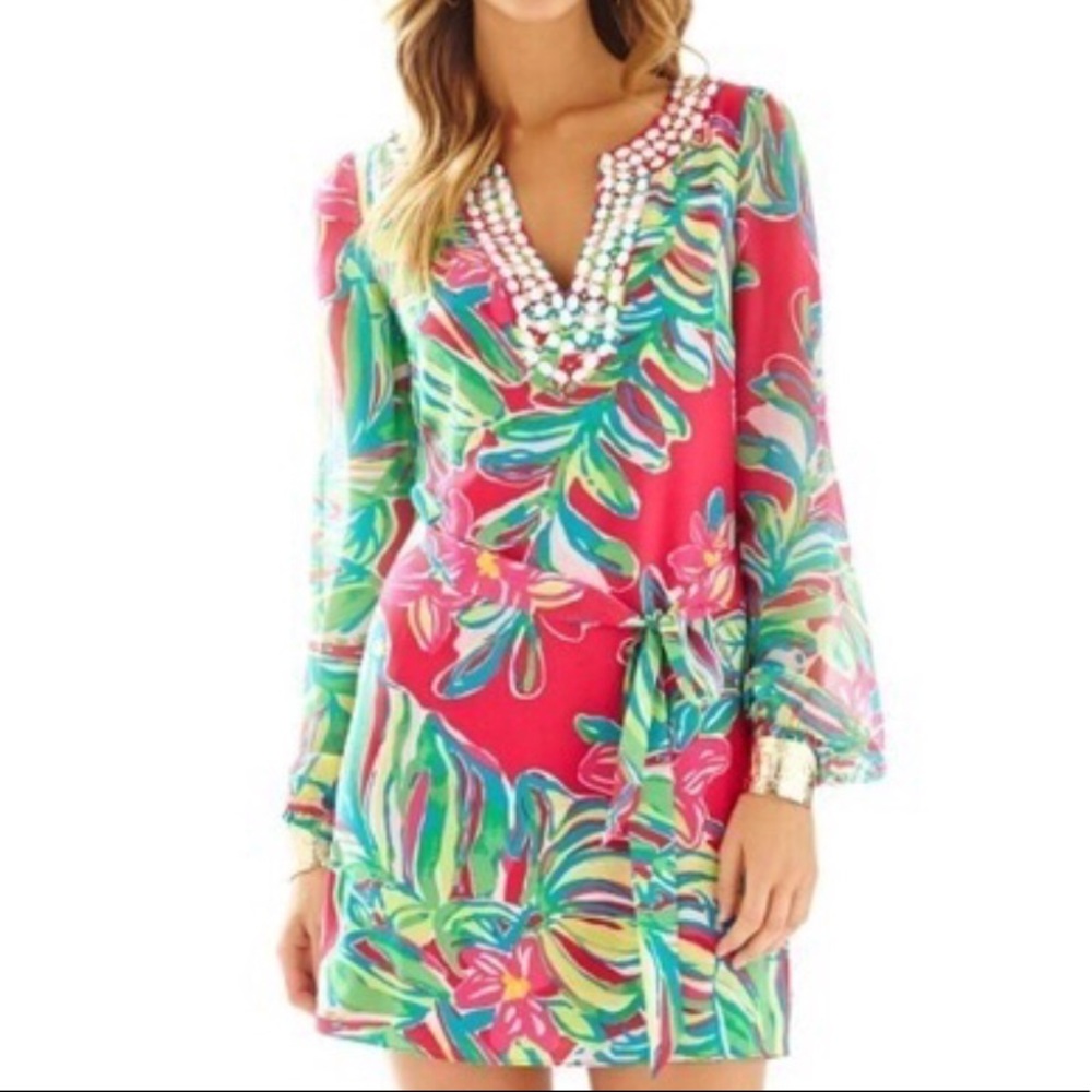 Lilly Pulitzers Saemus Jungle Tumble Pomegranate